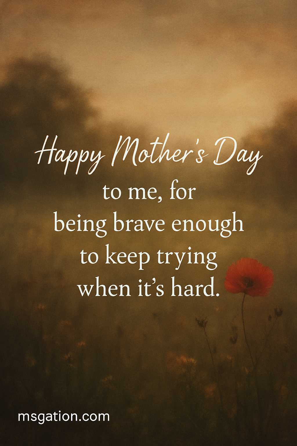Happy Mother’s Day to me, for being brave enough to keep trying when it’s hard.