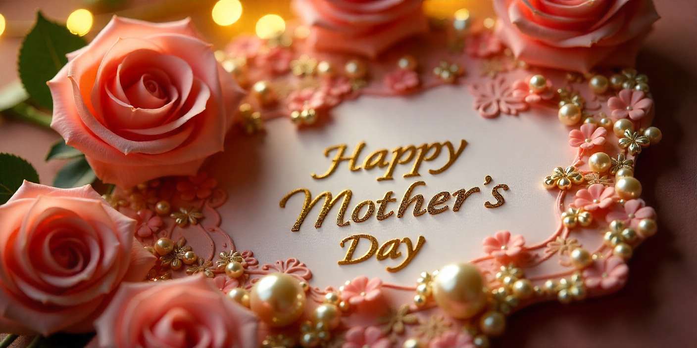 Mother’s Day card with roses for daughter-in-law.