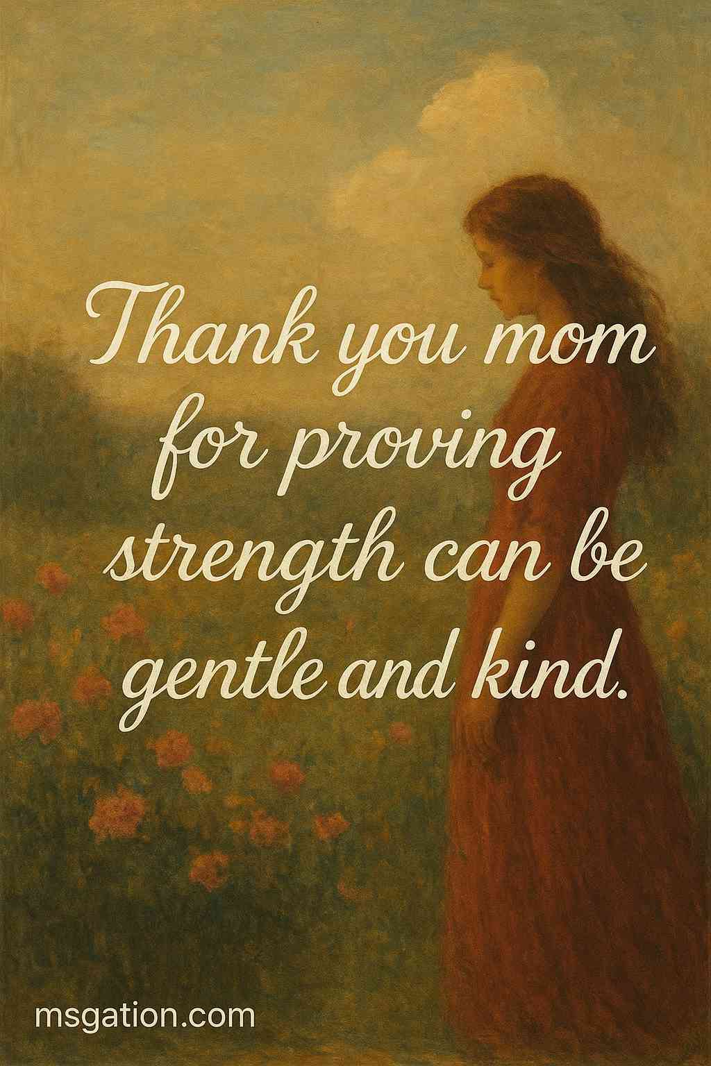 Thank you mom for proving strength can be gentle and kind.