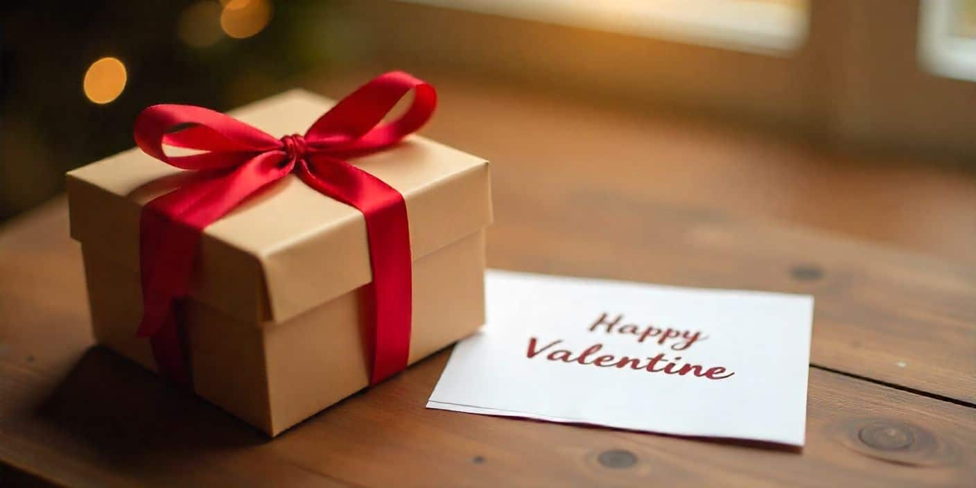 Gift and Valentine card for sending warm wishes to cousin.