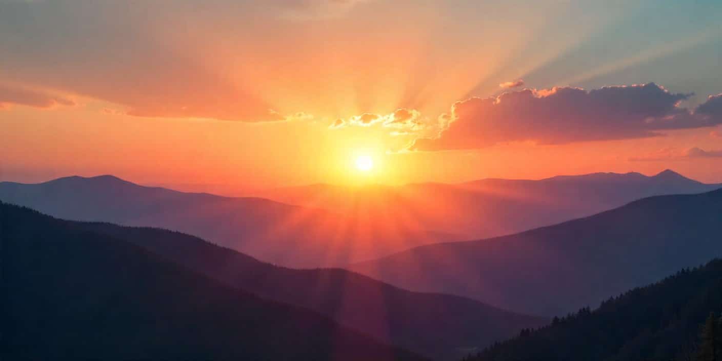 Peaceful sunrise symbolizing hope and encouragement for parents facing challenges.