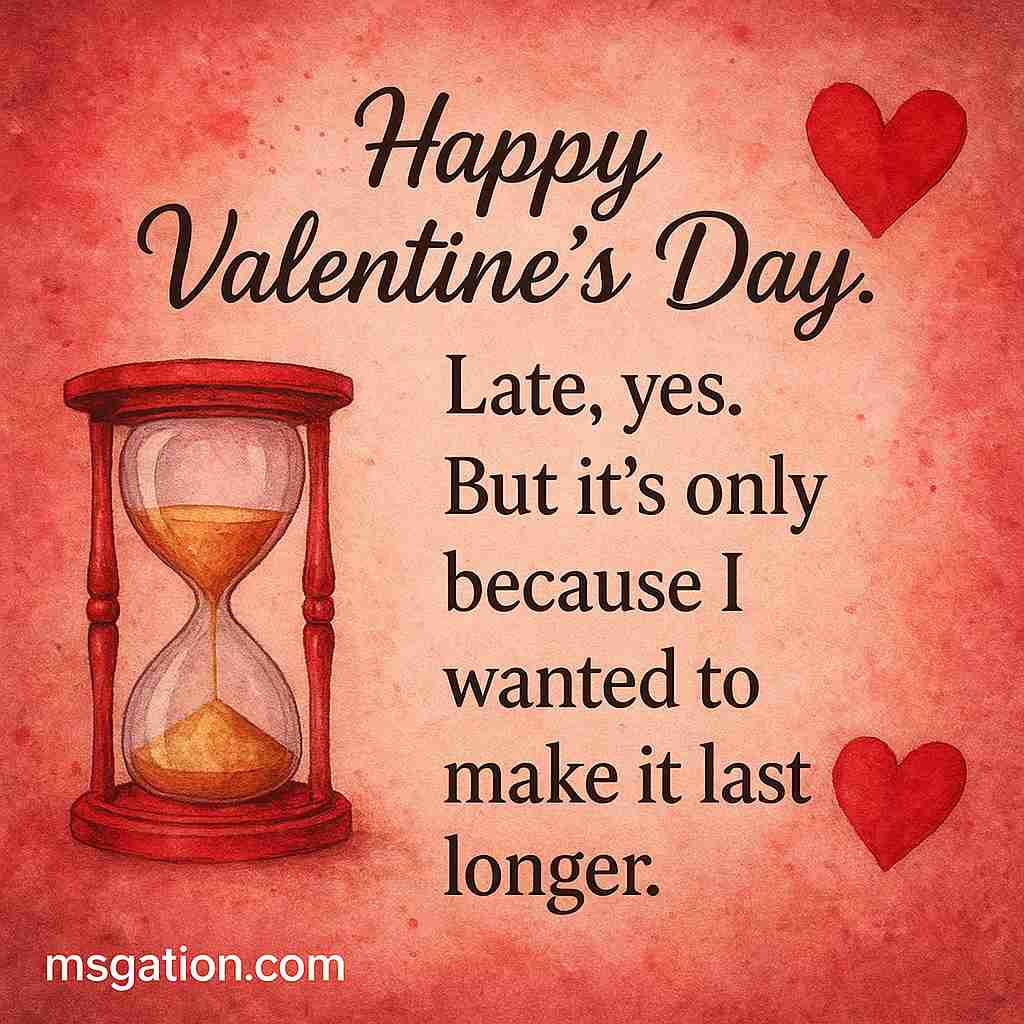Happy Valentine's Day. Late, yes. But it’s only because I wanted to make it last longer.
