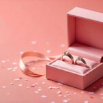 Engagement rings and a congratulatory message card for a brother’s engagement.