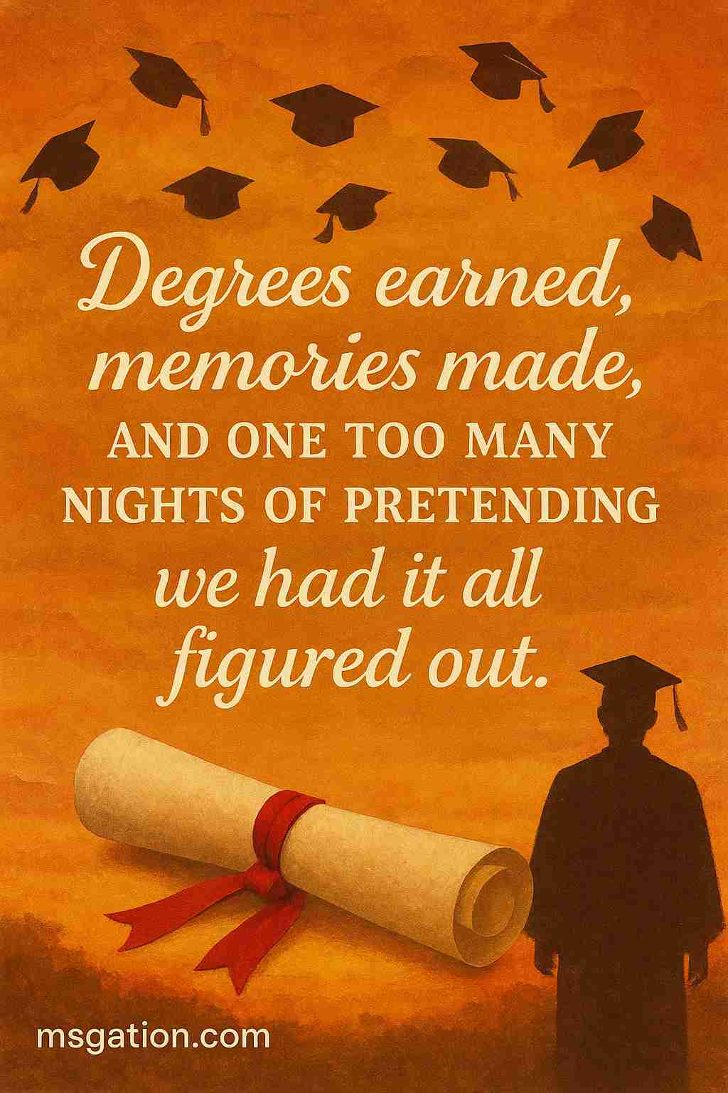 Degrees earned, memories made, and one too many nights of pretending we had it all figured out.