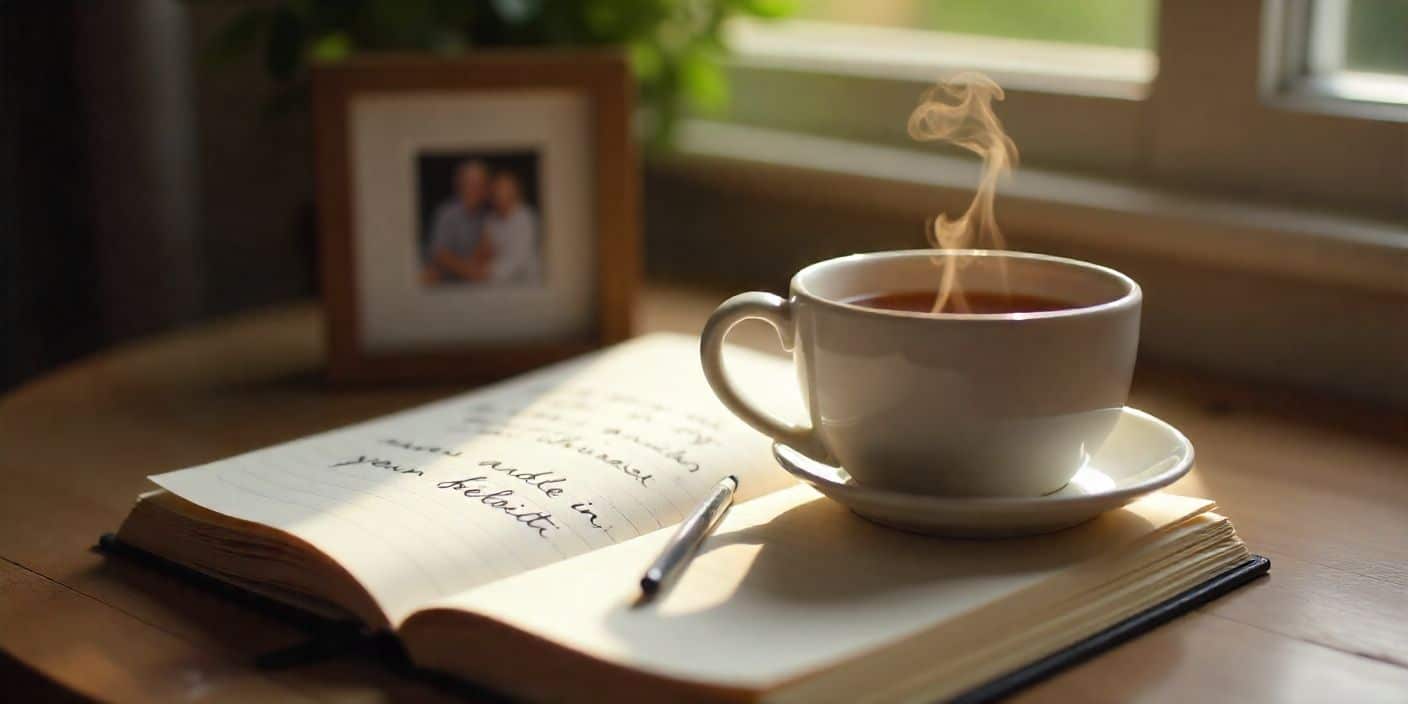 A sentimental image of a handwritten letter and cozy setting symbolizing an aunt’s love for her niece.