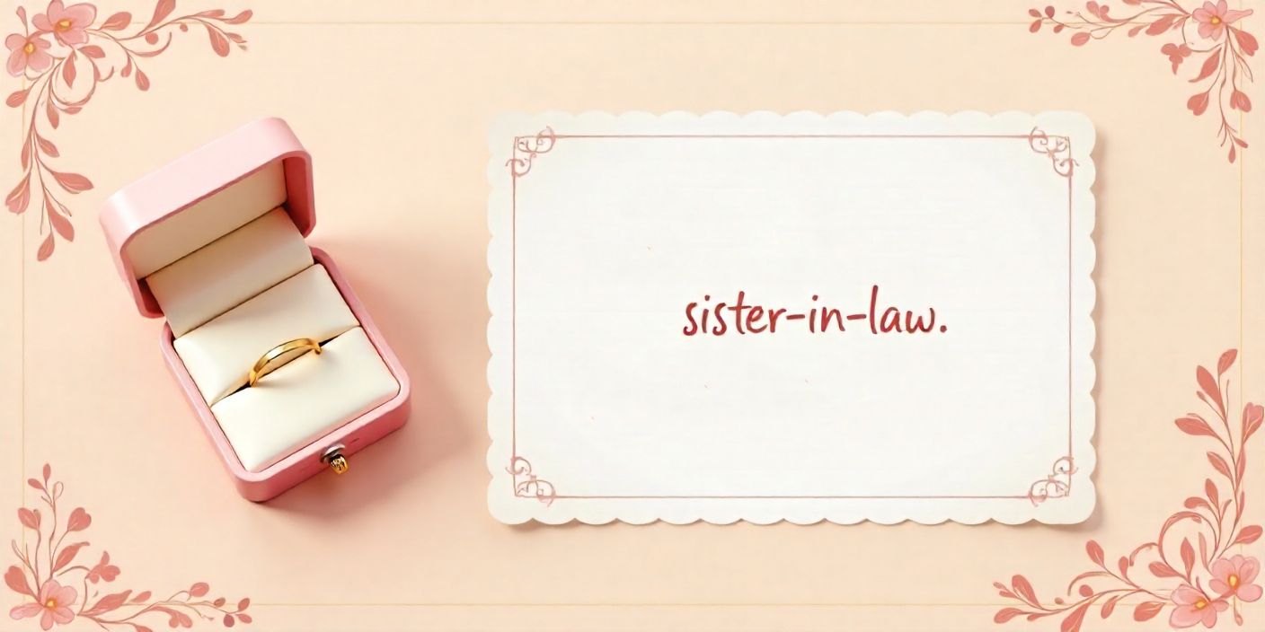 Inspirational image of a letter and wedding rings representing sister-in-law to be quotes and family bond.