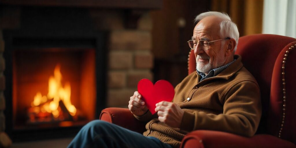 85+ Valentine Messages for Elderly Heartwarming Valentine’s Day image for elderly showing lasting affection and warmth.