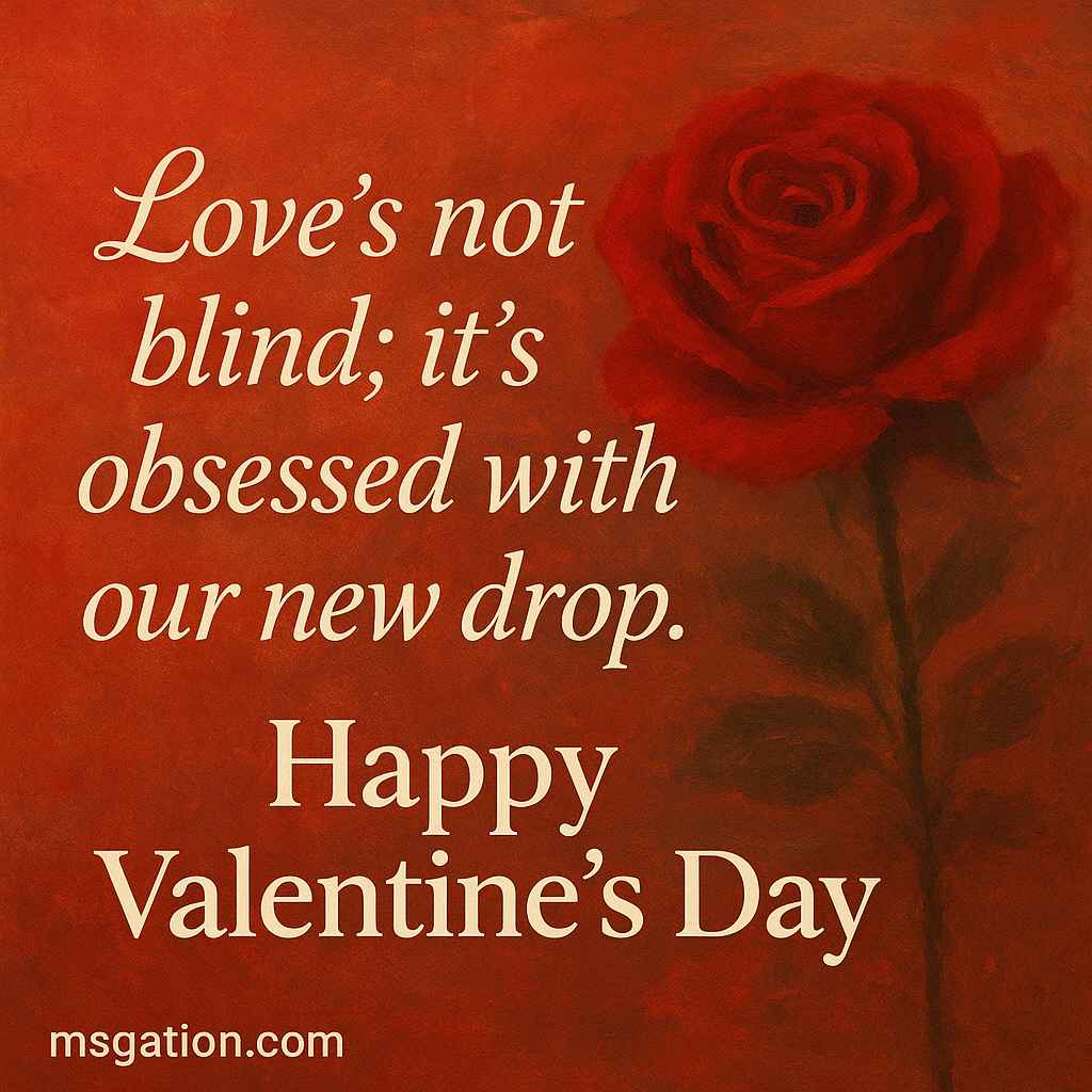 Love’s not blind; it’s obsessed with our new drop. Happy Valentine's Day.