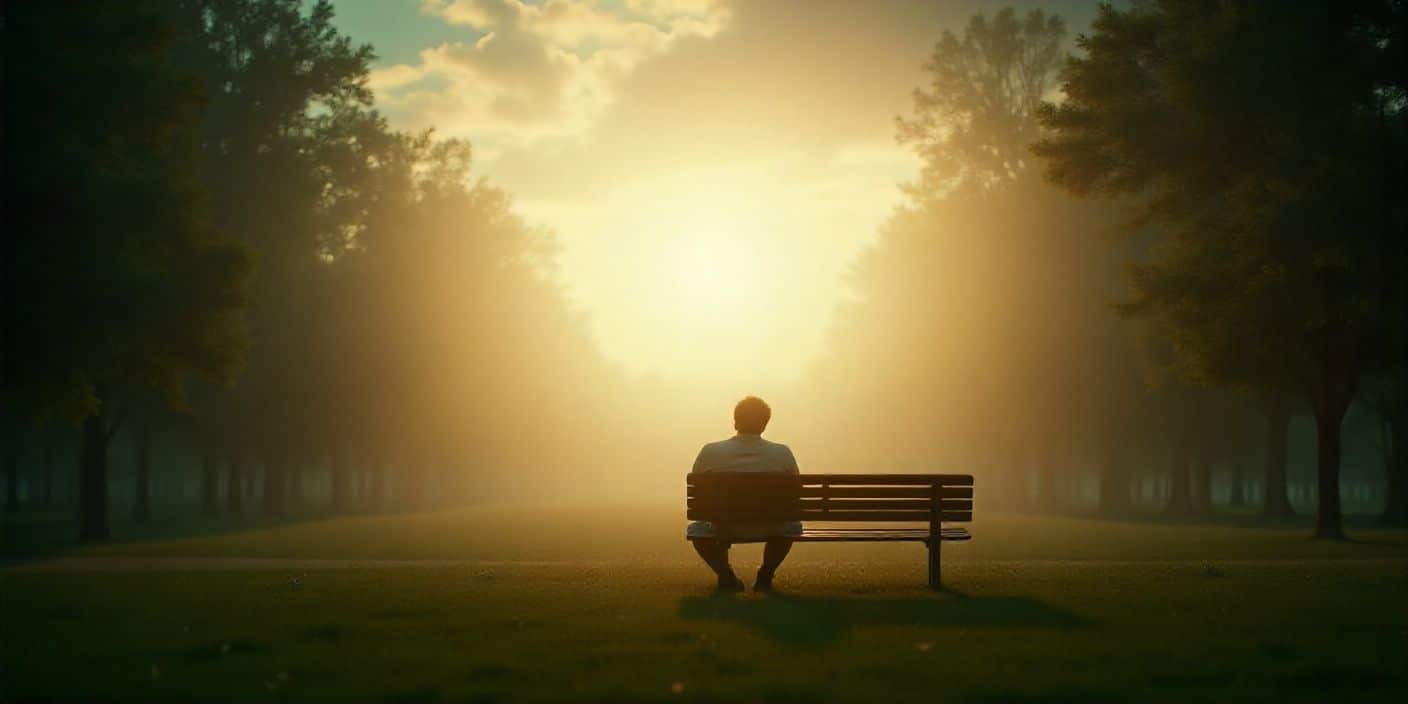 Encouraging image showing hope and strength for someone overcoming depression with sunlight.